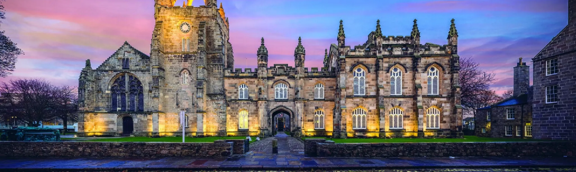 Sunset look of Aberdeen University