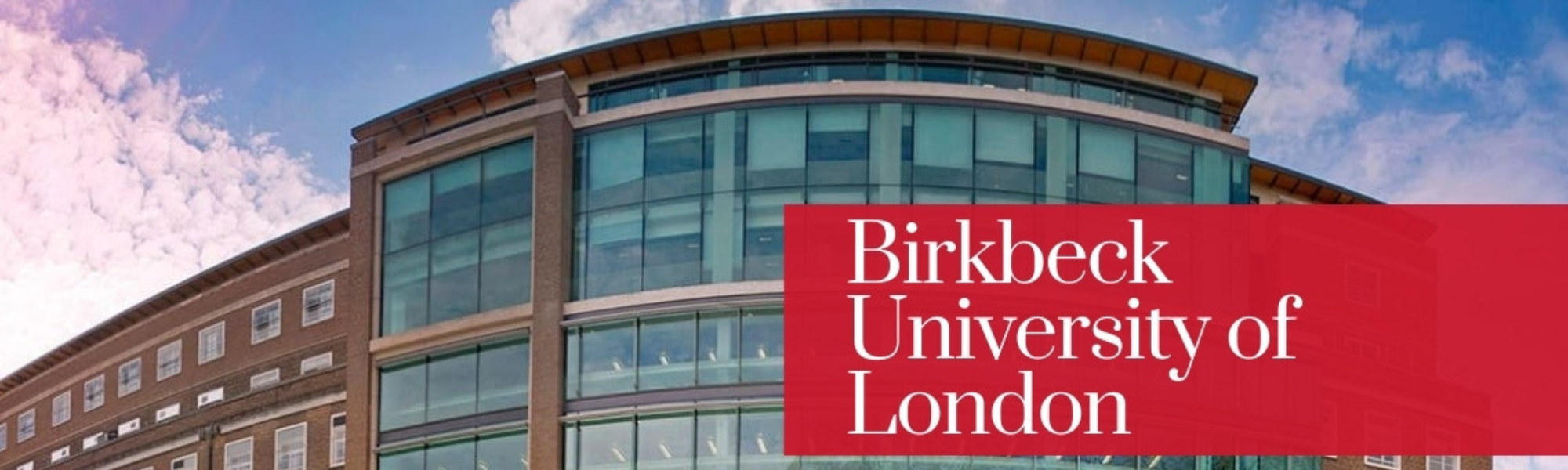 Birkbeck, University of London with sunset background