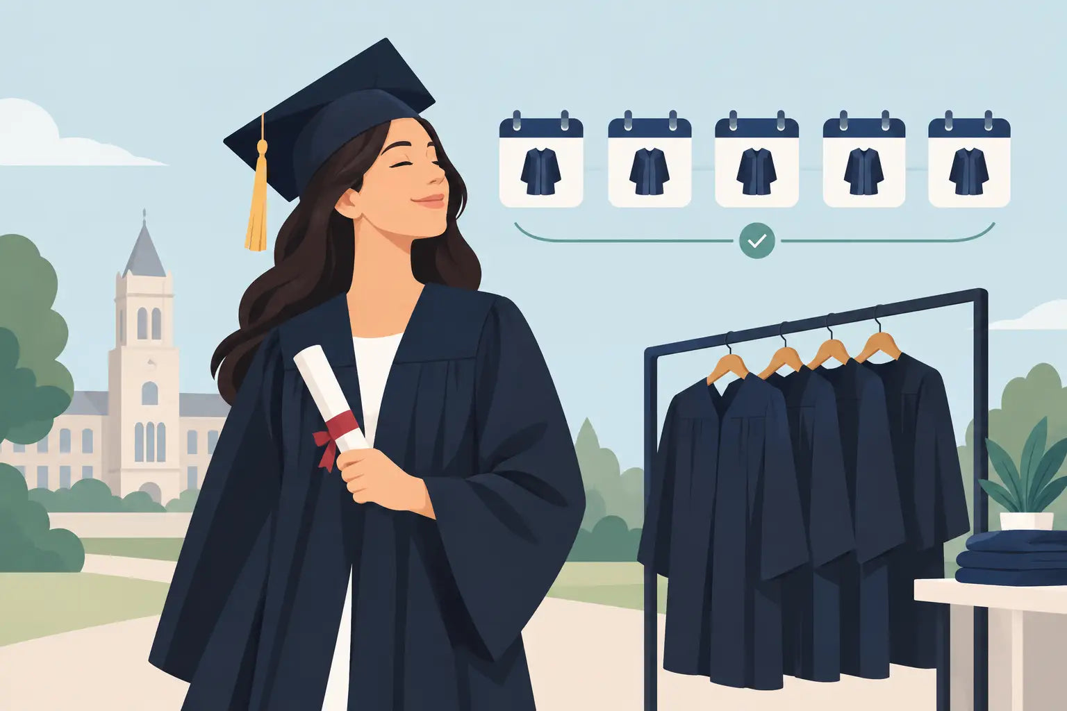 Five Day Gown Hire for a Calmer Graduation Day