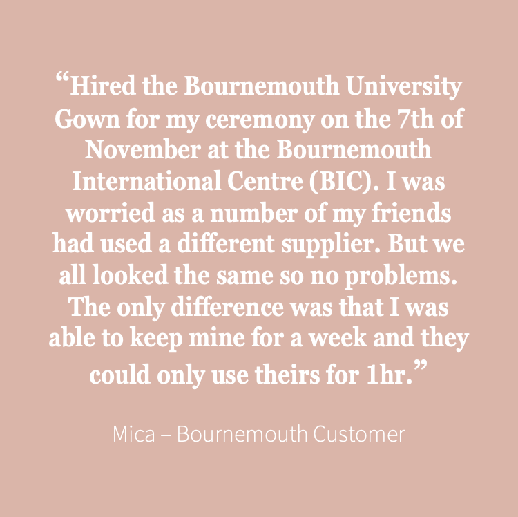 Bournemouth University Bachelors Graduation Set