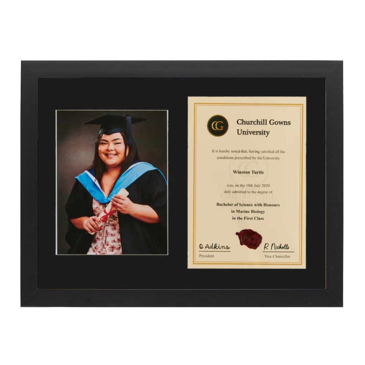 Double Modern Certificate Frame