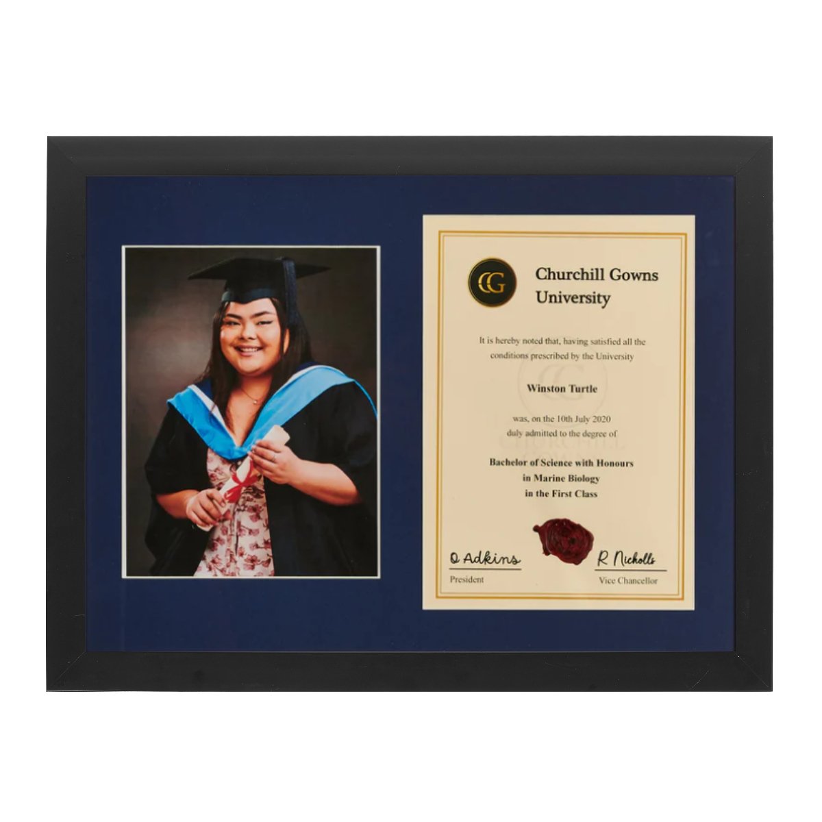 Double Modern Certificate Frame