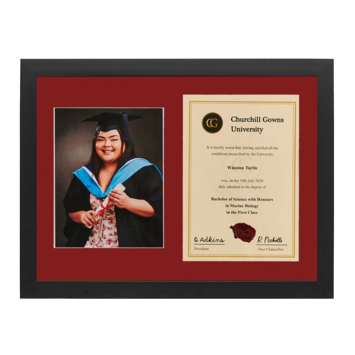 Double Modern Certificate Frame