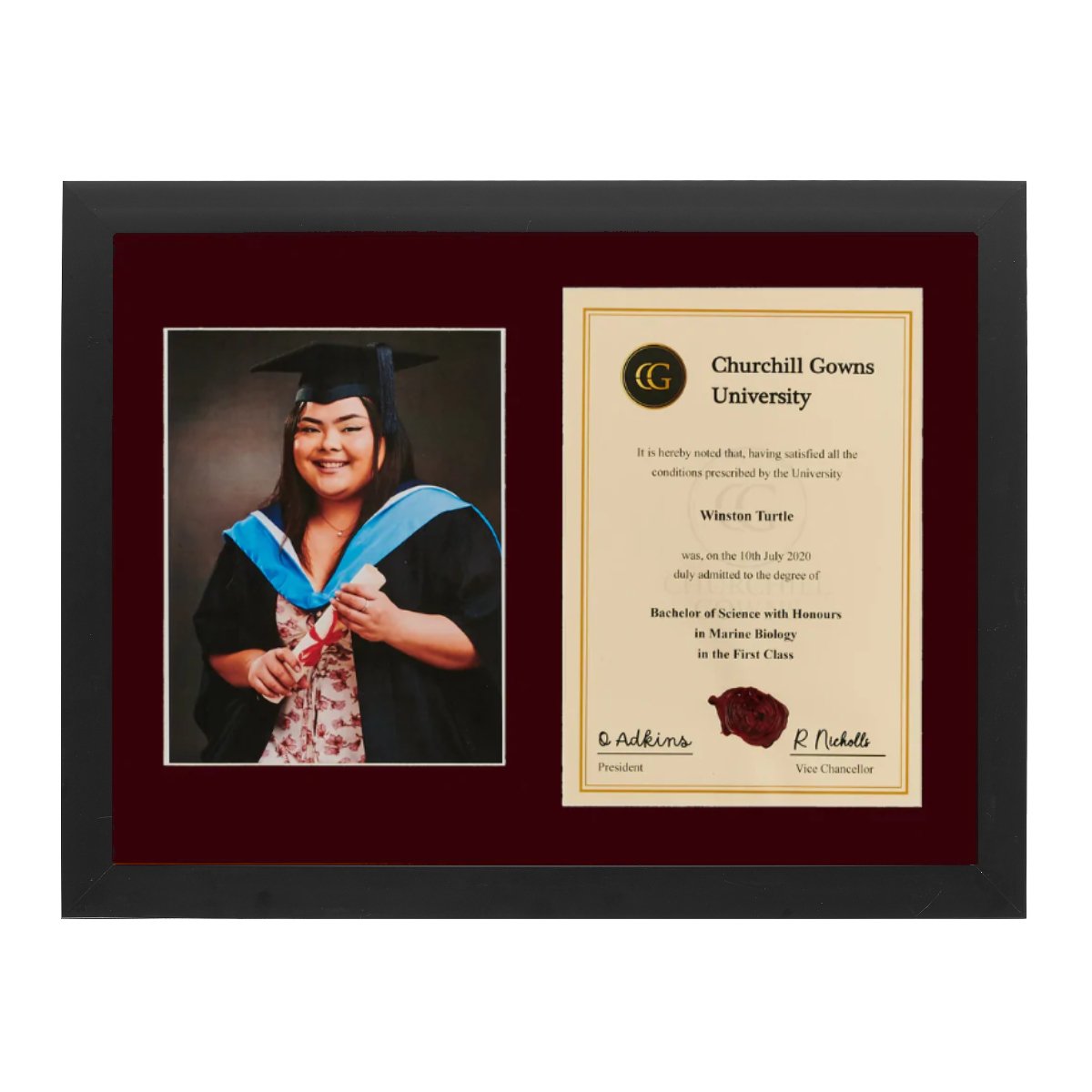 Double Modern Certificate Frame