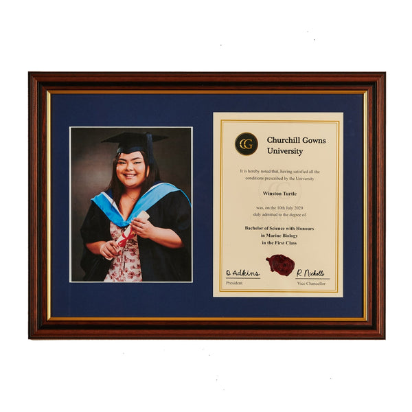 Double Traditional Certificate Frame