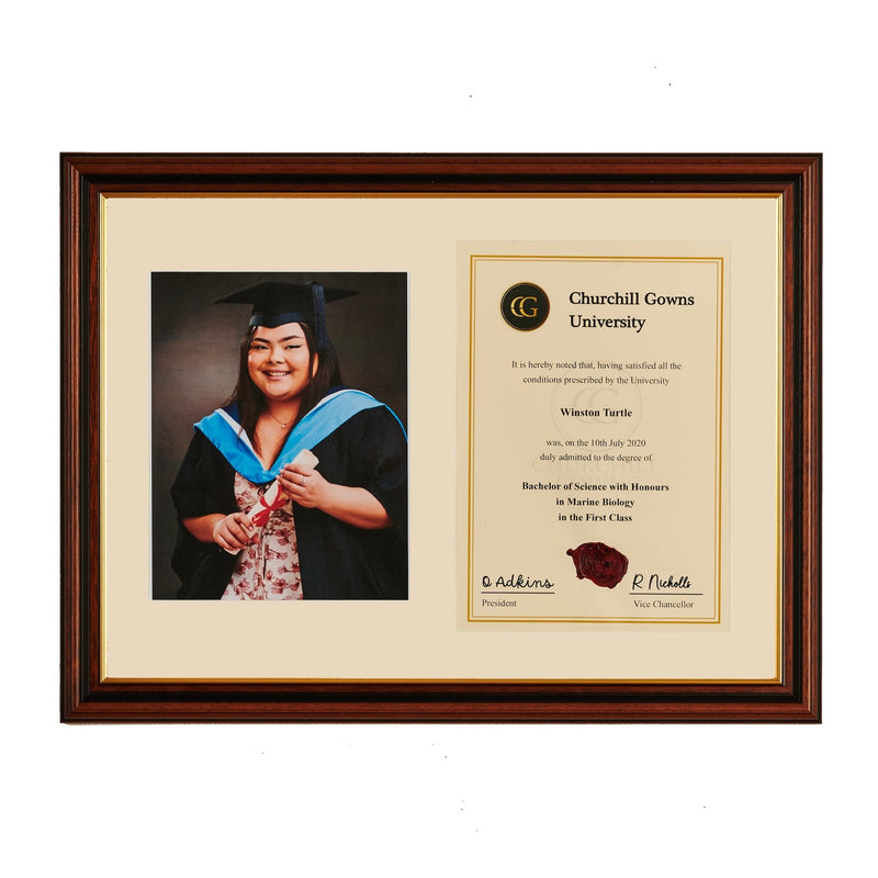 Double Traditional Certificate Frame