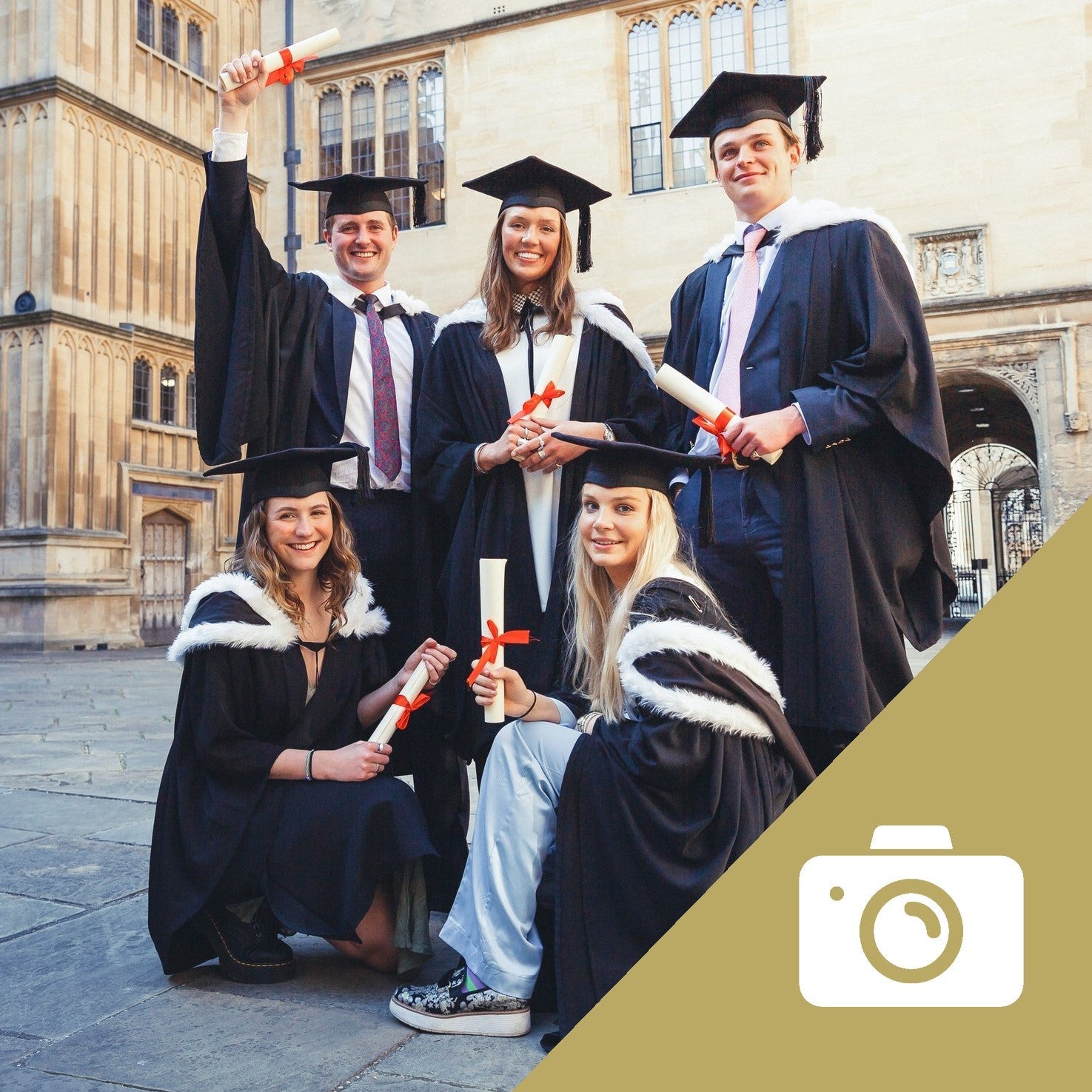 Five Person Gowning and Photography Package