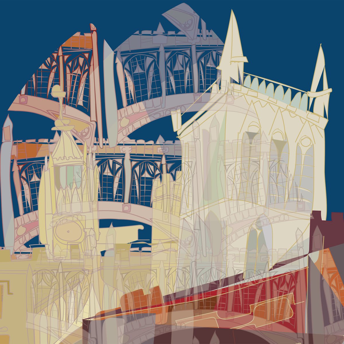 Johnian Society Silk Scarf