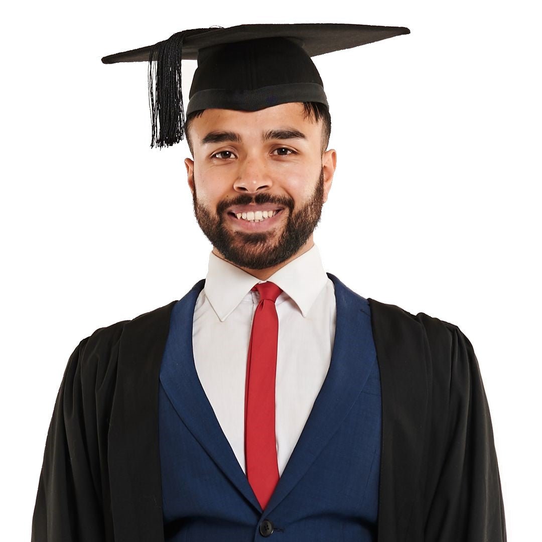 Masters Gown and Mortarboard Set (Hire)