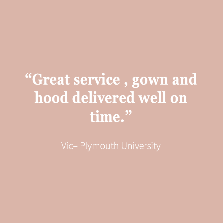 Plymouth University Masters Graduation Set