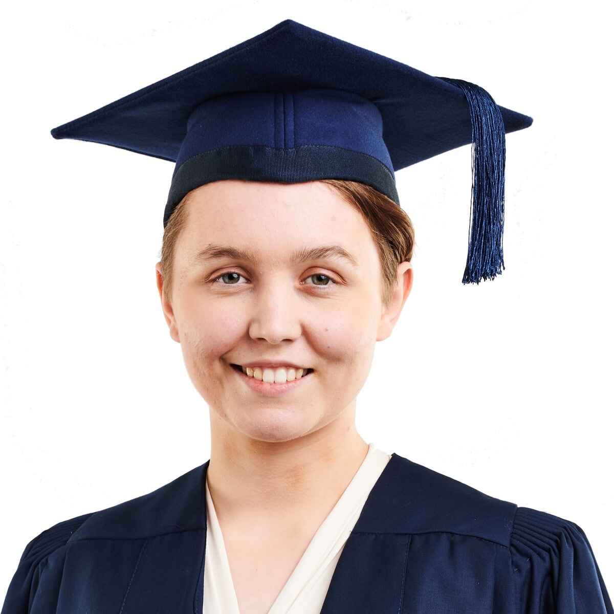 Premium Navy Mortarboard (Hire)