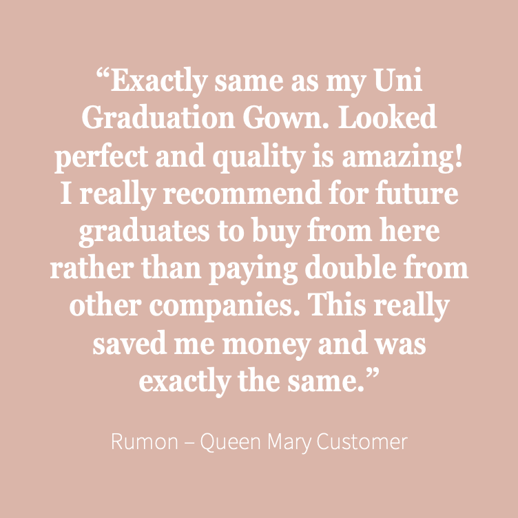 Queen Mary Masters Graduation Set