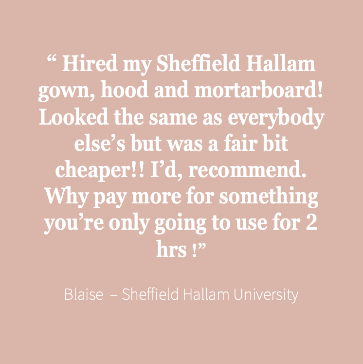 Sheffield Hallam University Masters Graduation Set (Hire)