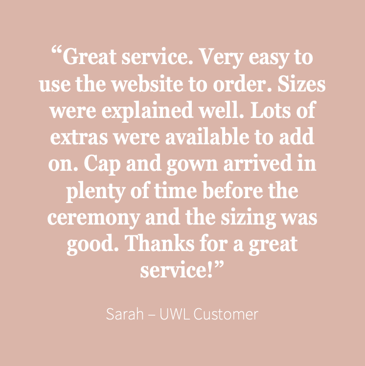 University of West London Masters Graduation Set